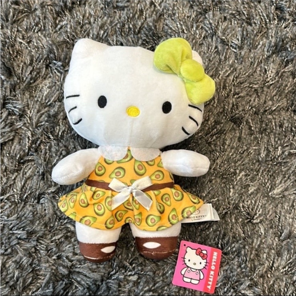 SANRIO HELLO KITTY FIESTA COLLECTION AVOCADO DRESS 10.5" PLUSH DOLL NWT